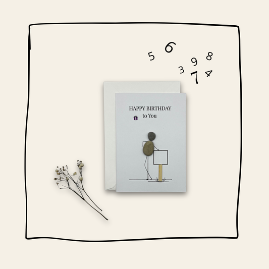 Happy Birthday blanco